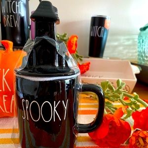 🎃👻RAE DUNN Haunted House Topper HALLOWEEN Mug🎃